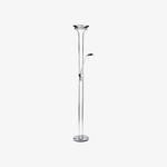 Load image into Gallery viewer, Linexis Art Deco Metal & Opal Glass Floor Lamp – Dual-Light Design for Modern Interiors