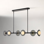 Load image into Gallery viewer, Elorina 6-Light Linear Chandelier - Modern Metal Light Fixture - Dining Room Lighting
