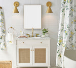 Load image into Gallery viewer, Korvi Iron Tapered Sconce Light - Wall Fixture in Black or Brass