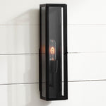 Load image into Gallery viewer, Ferrix Industrial Outdoor Wall Light – Iron & Glass Lighting for Patio