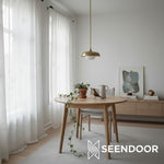 Afbeelding laden in galerijweergave, Rayla Sint-jakobsschelp Hanglamp – Messing Afwerking Retro Plafondlamp voor Eetkamer & Keuken