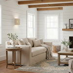 Afbeelding laden in galerijweergave, Velura Linnen Gevouwen Wandlamp - Stoffen Zacht Geplooid Ontwerp Sfeerverlichting voor Slaapkamer of Gang