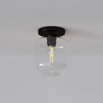 Afbeelding laden in galerijweergave, Lumivelle sculpturale opbouwlamp – moderne glazen plafondlamp