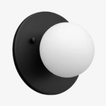 Load image into Gallery viewer, Glorica Glass Brass Wall Sconce - Frosted Globe Classic Light For Warm Ambiance