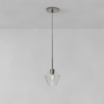 Load image into Gallery viewer, Merin Transparent Glass Sculpture Geometric Chandelier