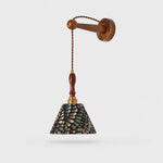 Cargar imagen en el visor de la Galería, French vintage fabric wall sconce