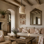 Cargar imagen en el visor de la Galería, Wabi-Sabi Travertine Cylinder Pendant Light