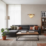 Afbeelding laden in galerijweergave, TF Nevada Ziggurat Wandlamp — Art Deco Glas-in-Lood Wandlamp voor Gangen & Woonkamers