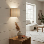 Afbeelding laden in galerijweergave, Velura Linnen Gevouwen Wandlamp - Stoffen Zacht Geplooid Ontwerp Sfeerverlichting voor Slaapkamer of Gang