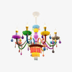 Cargar imagen en el visor de la Galería, Colorful Metal Kids Room Chandelier for Bedroom