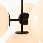 Load image into Gallery viewer, Ulvara Chandelie Linear Cluster Glass Globe Design - Contemporary Elegance