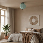 Load image into Gallery viewer, Vintage Eloise Milk Glass Flush Mount Ceiling Light - Vintage Charm Soft Glow