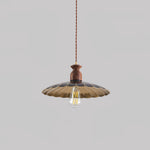 Load image into Gallery viewer, Brass Crest Pendant Light