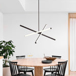 Load image into Gallery viewer, Voro Minimalist Chrome Light Rods - LED Semi-Flush Mount Ceiling Light