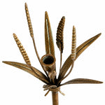 Afbeelding laden in galerijweergave, Vintage Brass Wheat Floor Candle Holder
