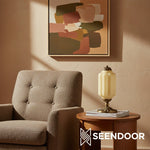 Load image into Gallery viewer, Retro Eloise Milk Glass Table Lamp for Bedroom Decor