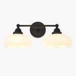 Bild in der Galerieansicht laden, Geryon Vintage Industrielle Milchweiße Glas-Wandleuchte