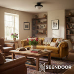 Load image into Gallery viewer, Hanton Minimalist Flush Mount Ceiling Light for Living Room & Hallway