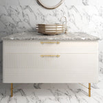 Afbeelding laden in galerijweergave, Scandinavian Brass Cabinet Pulls 3-3/4"cc With High-Quality Metallic For Decorative Appeal-Seendoor