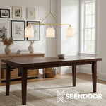 Load image into Gallery viewer, Hanton Modern Linear Hanging Light – Damp Rated for Kitchen & Bathroom