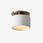 Load image into Gallery viewer, Cerova Modern Porcelain Flush Mount Ceiling Light– Elegant Ivory Shade
