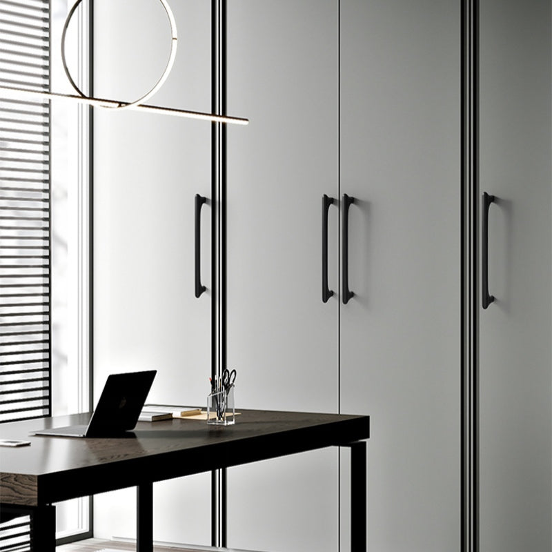 Modern Metal Black Cabinet Handles Drawer Pulls