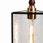 Cargar imagen en el visor de la Galería, Clear textured glass shade detail
