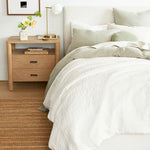 Load image into Gallery viewer, Brina Glass USB Table Lamp - Modern Bedside Desk Light with Style