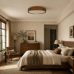 Cargar imagen en el visor de la Galería, Walnut Full Spectrum Flush Mount Ceiling Light