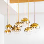 Load image into Gallery viewer, Selvion Industrial Spherical Glass Chandelier for Dining & Living Room
