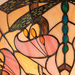 Afbeelding laden in galerijweergave, TF Ashton Tiffany Libelle Motief Tiffany Glas Opbouwplafondlamp - Overgangsstijl voor Slaapkamers en Loungeruimtes