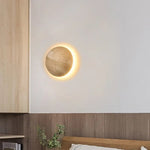 Cargar imagen en el visor de la Galería, Aplique de Pared Redondo de Travertino Amber Loft