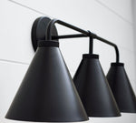 Load image into Gallery viewer, Korvi Iron Tapered Sconce Light - Wall Fixture in Black or Brass