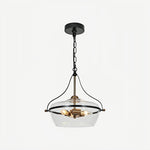 Load image into Gallery viewer, Lirra Glass Pendant Light – Mid‑Century Modern Metal Frame for Kitchen and Living Room