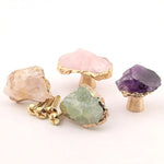 Load image into Gallery viewer, Gold Crystal Cabinet Knobs – Luxury Drawer & Closet Door Knobs