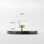 Load image into Gallery viewer, Modern Mushroom Cabinet Knob – Clear Glass Diamond Drawer Knobs