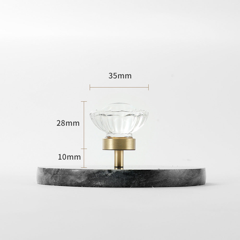 Modern Mushroom Cabinet Knob – Clear Glass Diamond Drawer Knobs