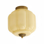Load image into Gallery viewer, Vintage Eloise Milk Glass Flush Mount Ceiling Light - Vintage Charm Soft Glow