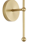 Carica l'immagine nella visualizzazione Galleria, Lampada da Parete Minimalista in Oro Meshara - Materiale in Metallo e Tessuto per Soggiorno
