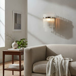 Carica l'immagine nella visualizzazione Galleria, Applique Minimalista RibGlow con Bacchette di Vetro - Elegante Lampada da Parete per Casa