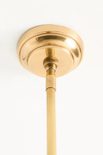 Afbeelding laden in galerijweergave, Auriglow geëmailleerde koperen hanglamp met klaver uitsnijding kap