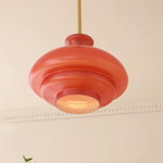 Charger l'image dans la visionneuse de la galerie, Lampe suspendue décorative HaloVita – Suspension minimaliste en métal et verre pour espaces de vie