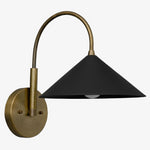 Load image into Gallery viewer, Curva Metal Curved Arm Modern Wall Sconce for Bedroom & Hallway