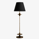 Załaduj obraz do przeglądarki galerii, Black vintage fabric shade floor lamp
