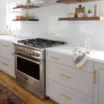 Load image into Gallery viewer, 15-Pack Modern Square Drawer Pulls – Brushed Brass Gold Handles