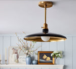 Load image into Gallery viewer, Forvara Metal Industrial Bowl Pendant with Straight Rod for Dining