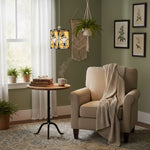 Afbeelding laden in galerijweergave, TF Butterfly hanglamp — Artistieke hanglamp van glas-in-lood voor woonkamer of slaapkamer