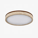 Load image into Gallery viewer, Torvella Round Ceiling Light Sculptural Disc Flush Mount - Modern Natural Bedroom Lighting