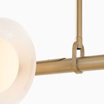 Load image into Gallery viewer, Elorina 6-Light Linear Chandelier - Modern Metal Light Fixture - Dining Room Lighting