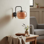 Afbeelding laden in galerijweergave, Clinco Gekleurde Glazen Wandlamp – Vintage Lamp voor Badkamer & Gang